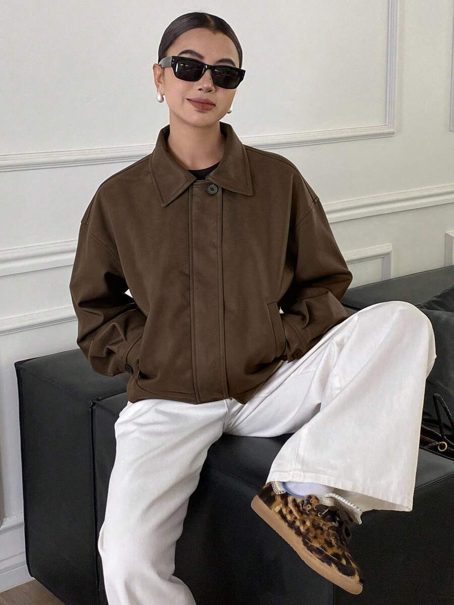 Jaqueta Aurora PU Oversized
