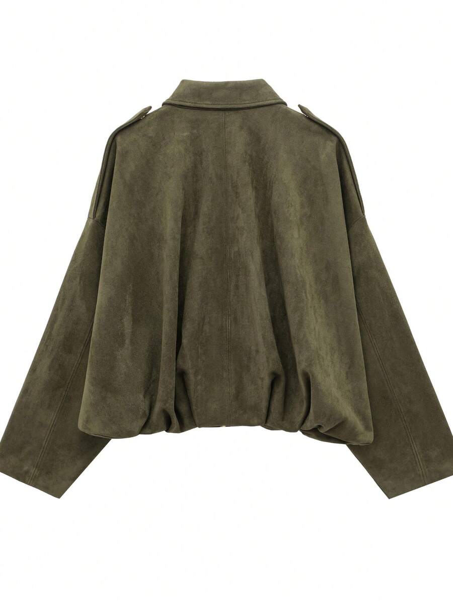 Jaqueta Valentina Suede Military