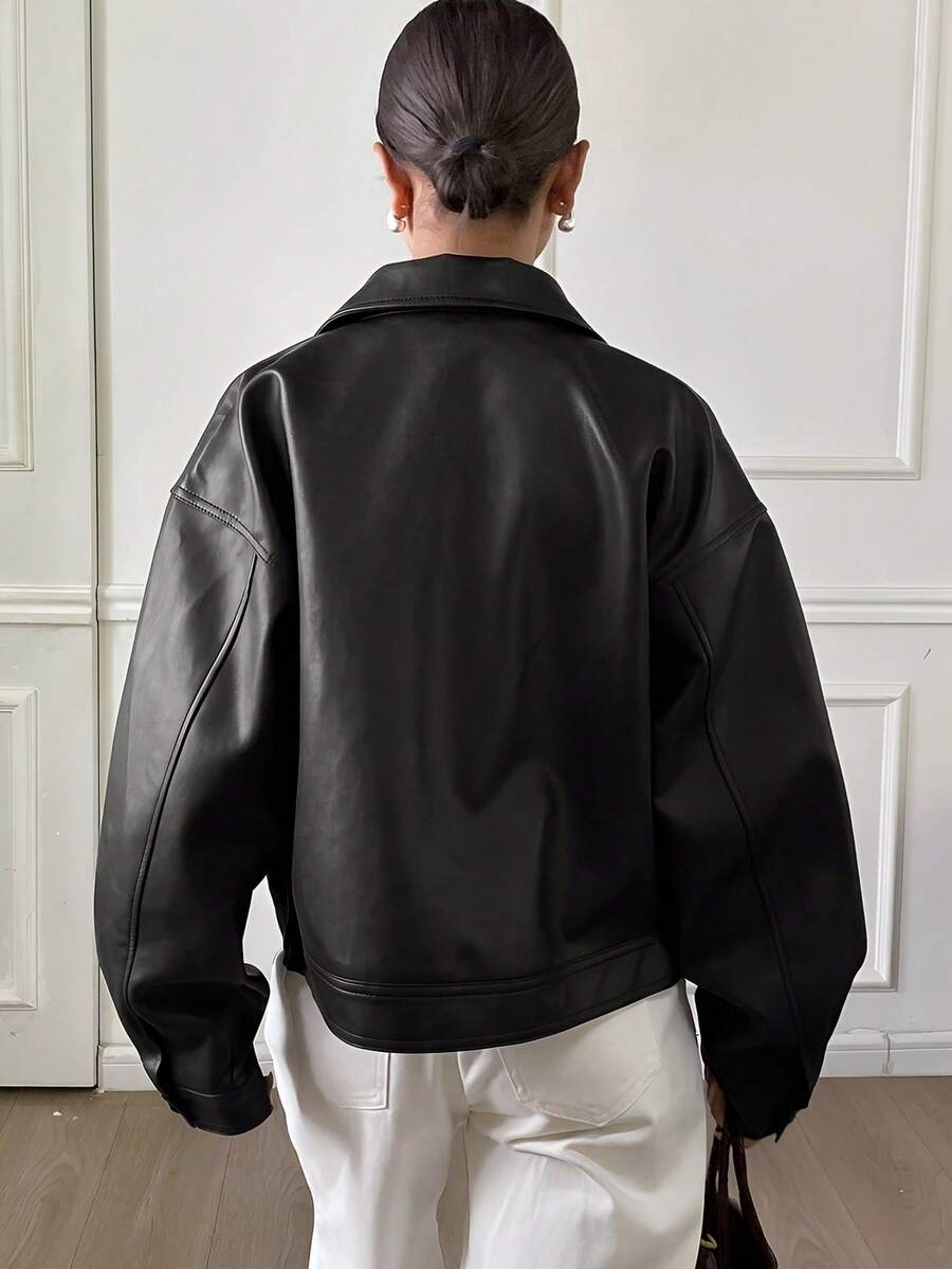 Jaqueta Aurora PU Oversized