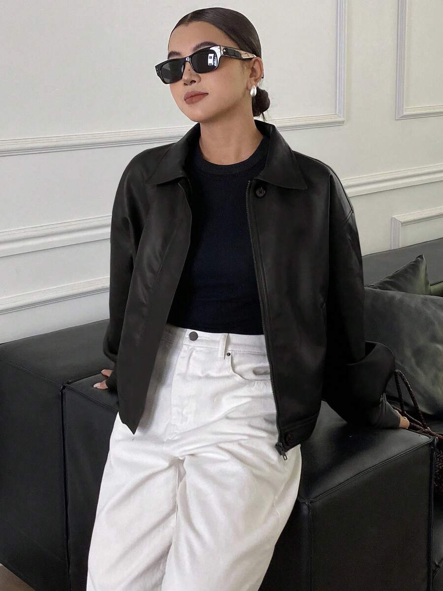Jaqueta Aurora PU Oversized