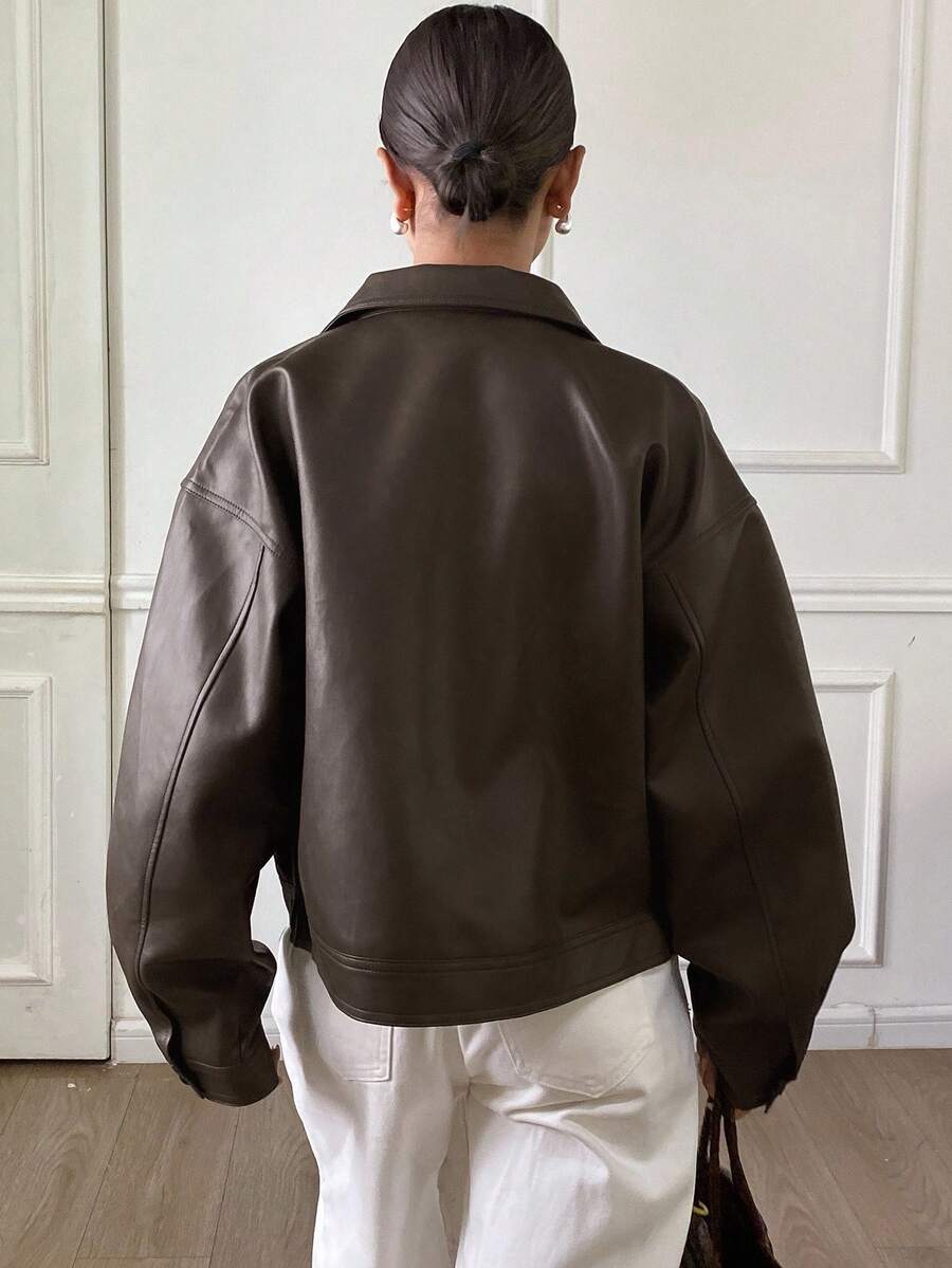 Jaqueta Aurora PU Oversized
