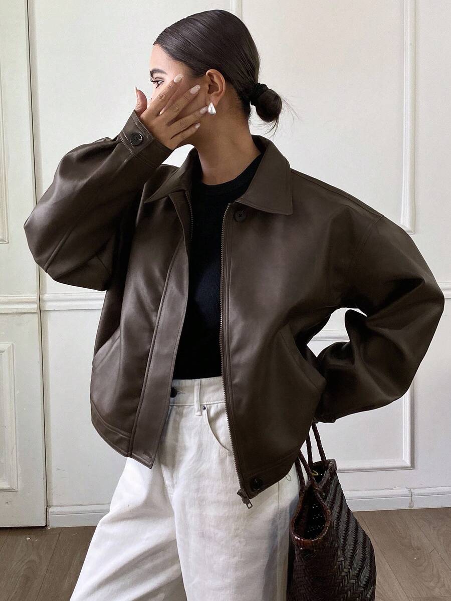 Jaqueta Aurora PU Oversized