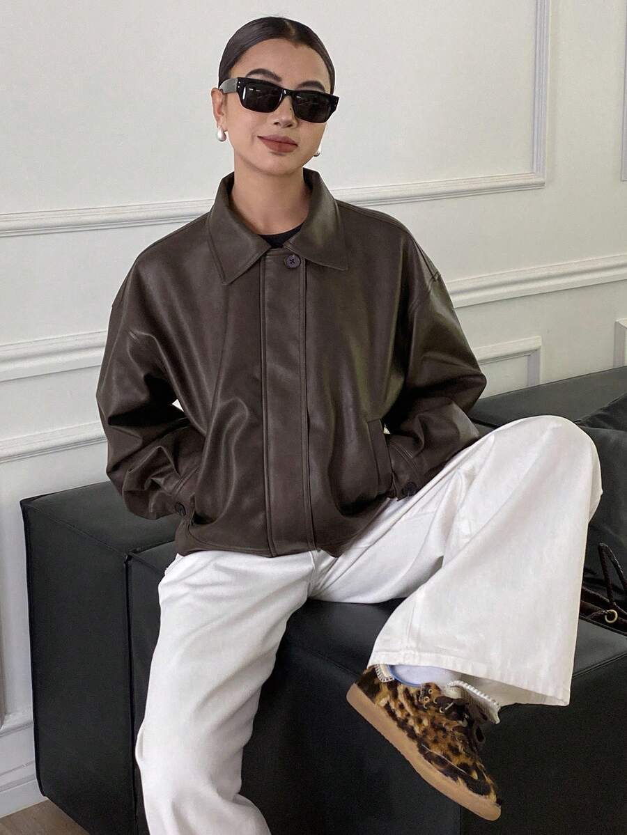 Jaqueta Aurora PU Oversized