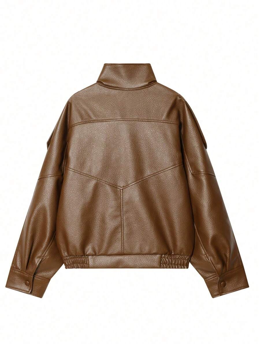 Jaqueta Valentina Leather Noir