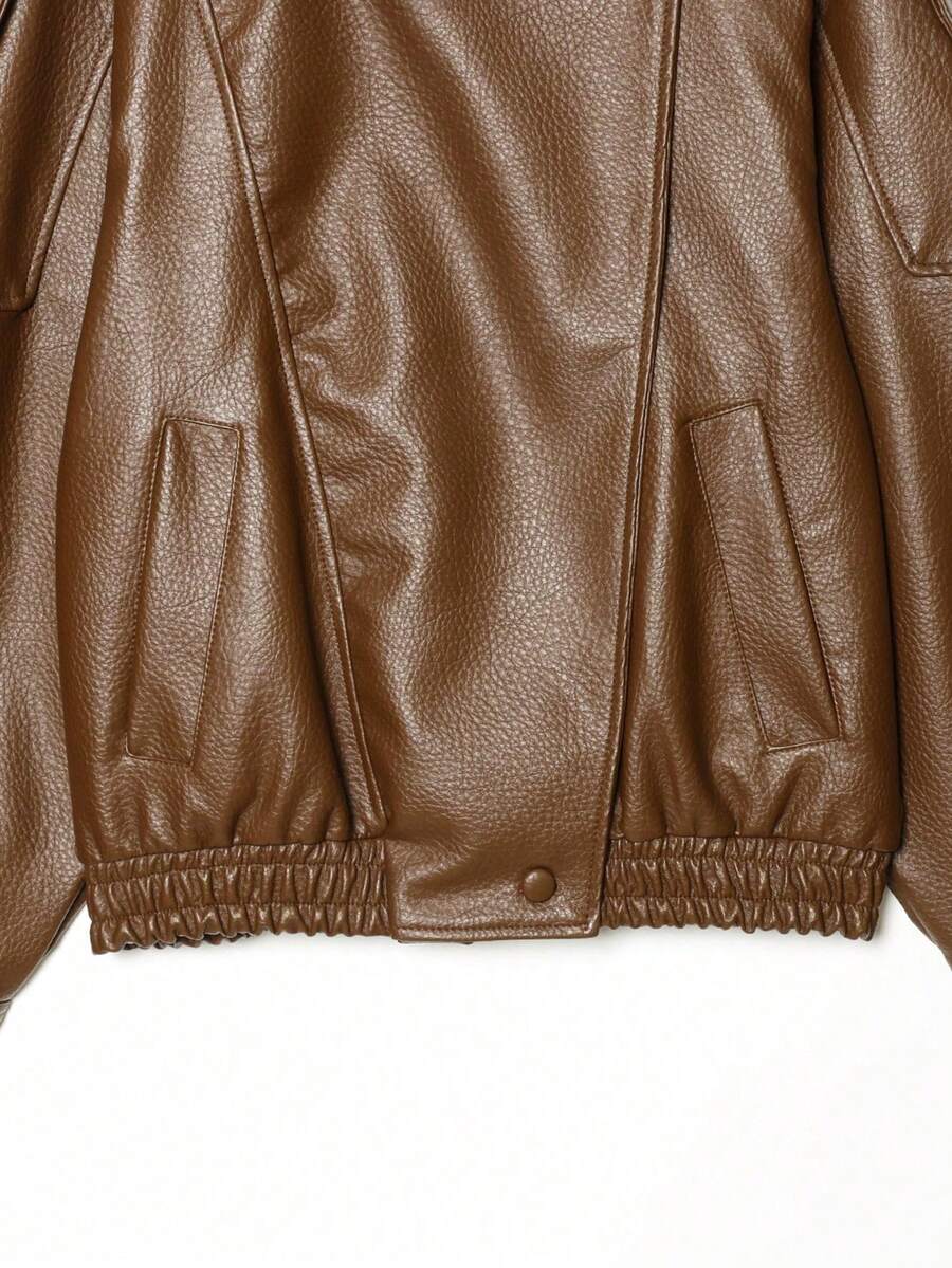 Jaqueta Valentina Leather Noir