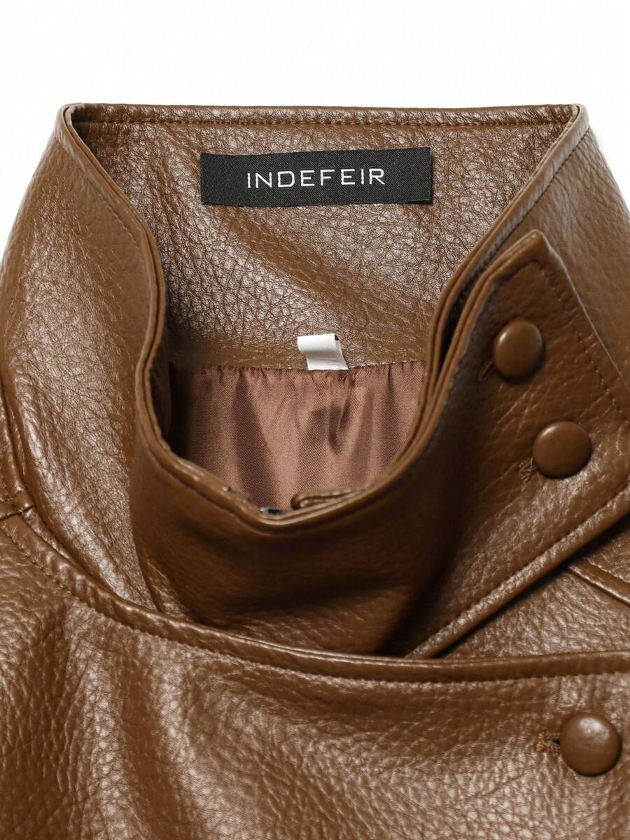 Jaqueta Valentina Leather Noir