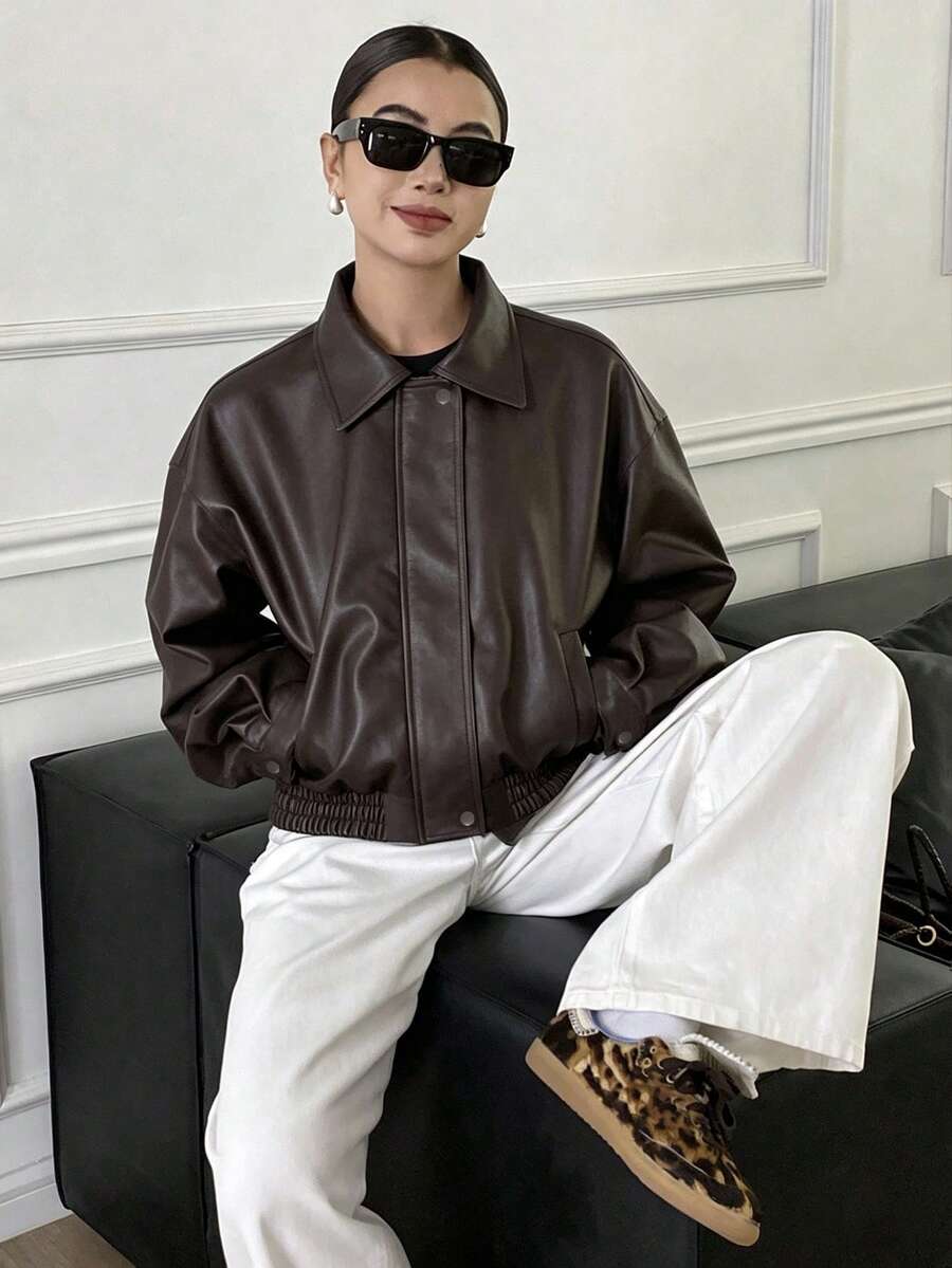 Jaqueta Aurora PU Oversized
