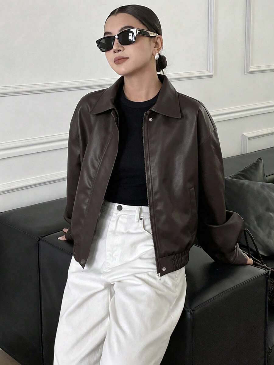 Jaqueta Aurora PU Oversized