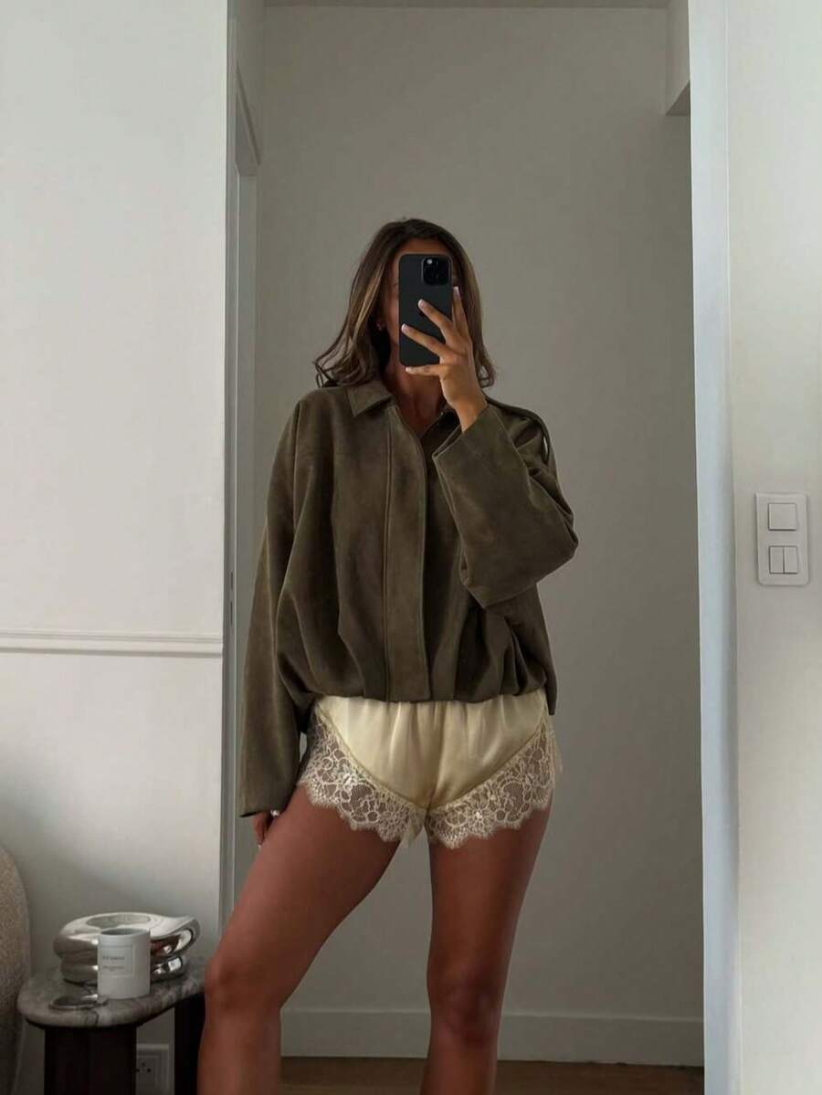 Jaqueta Valentina Suede Military