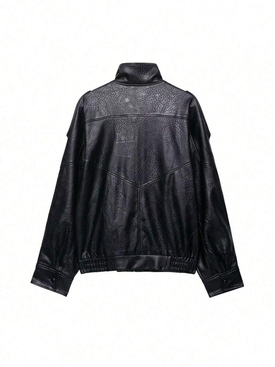 Jaqueta Valentina Leather Noir