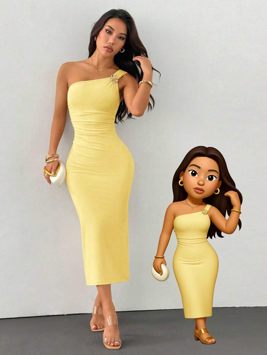 Vestido Nicole Golden Charm