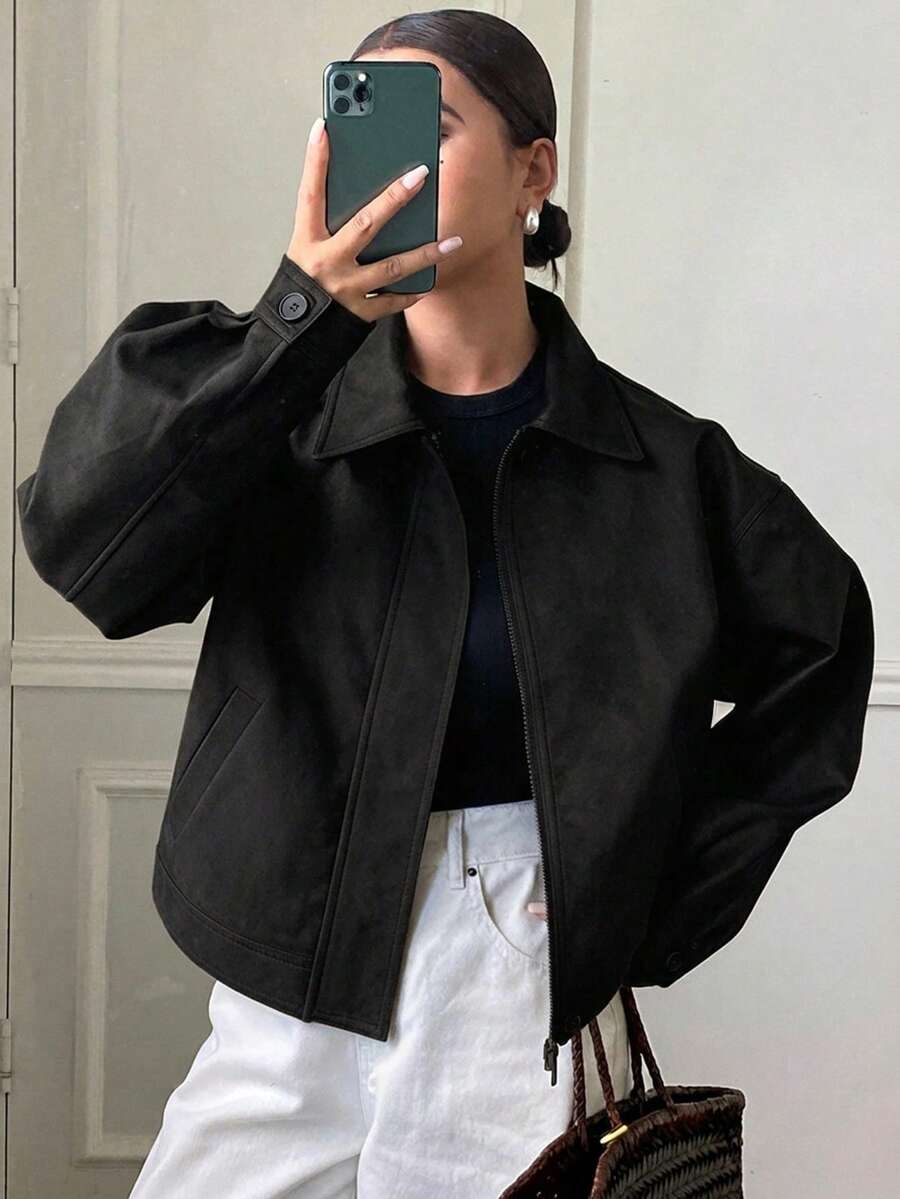 Jaqueta Aurora PU Oversized