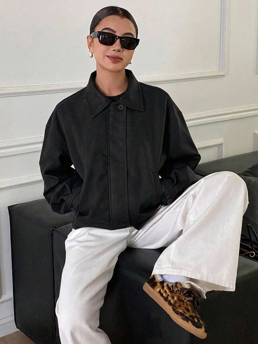 Jaqueta Aurora PU Oversized