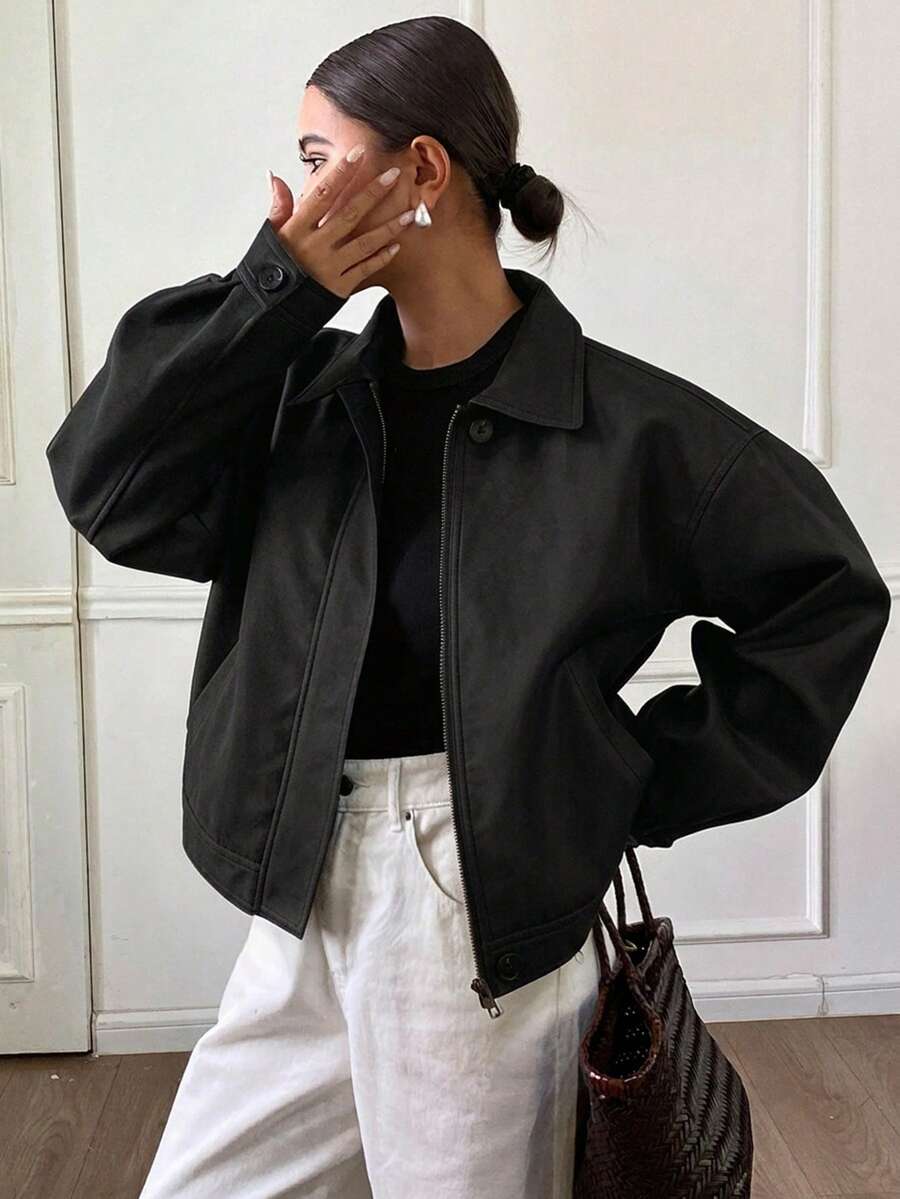 Jaqueta Aurora PU Oversized