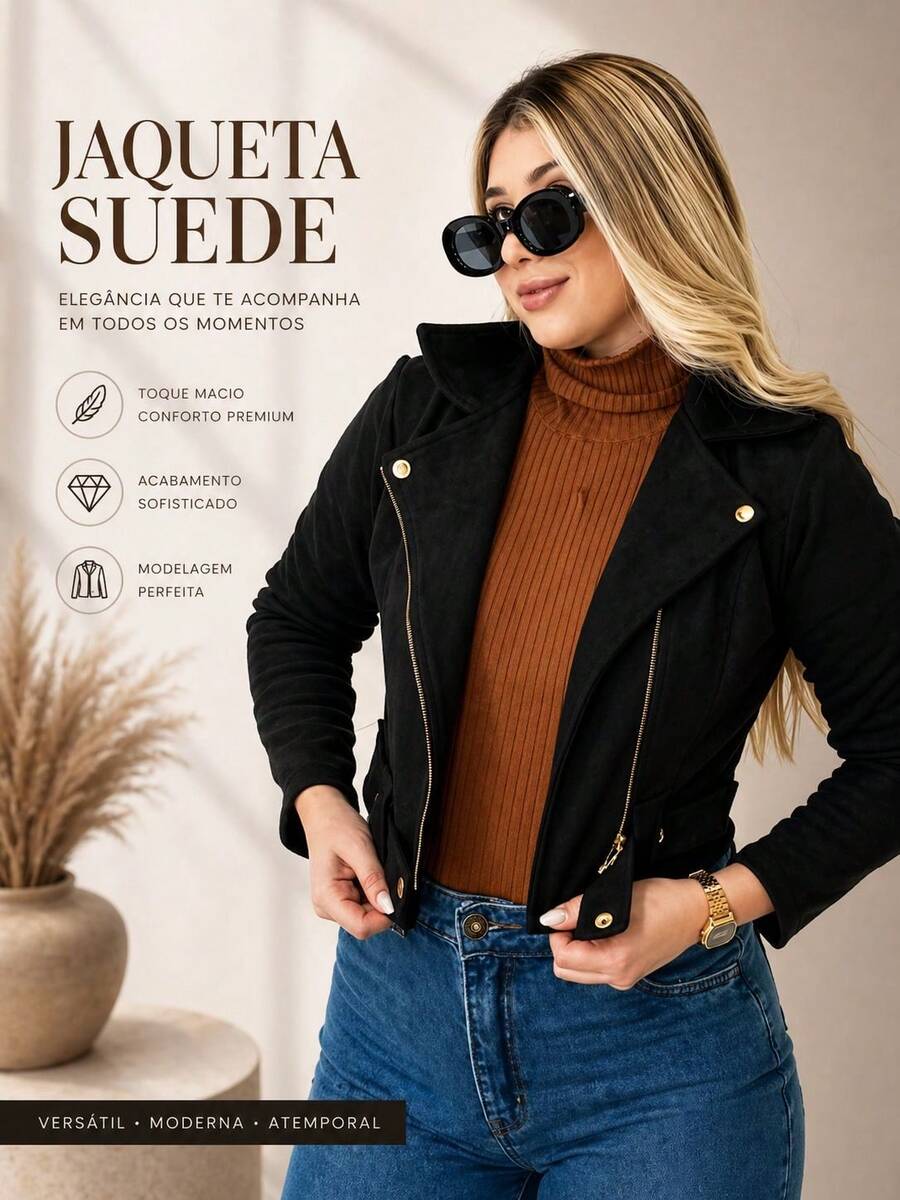 Jaqueta Martina Suede Elegance