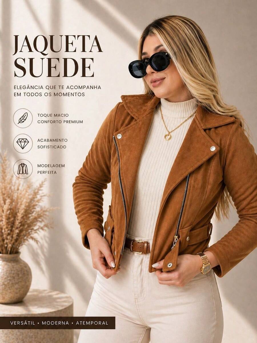Jaqueta Martina Suede Elegance
