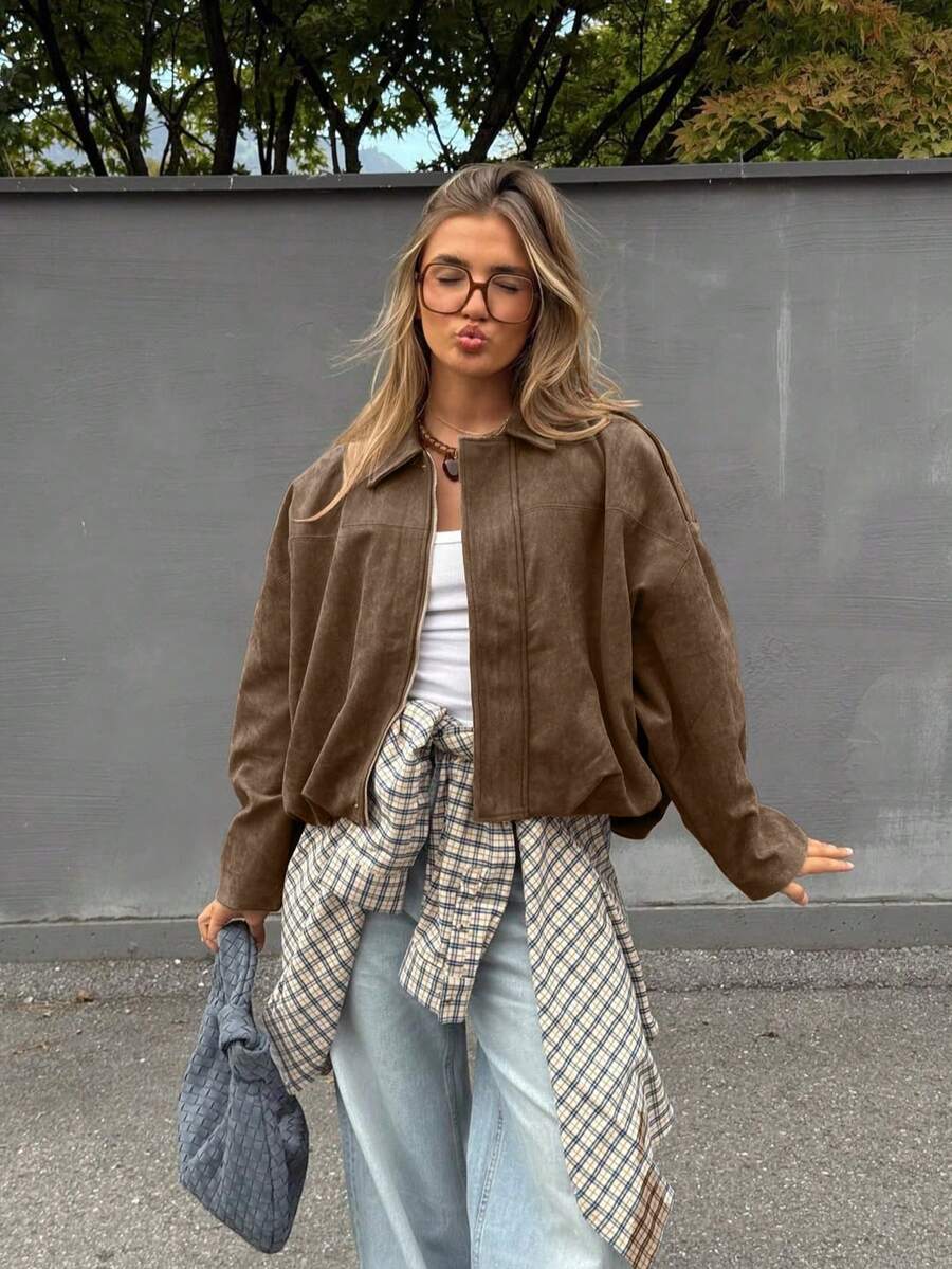 Jaqueta Valentina Suede Military