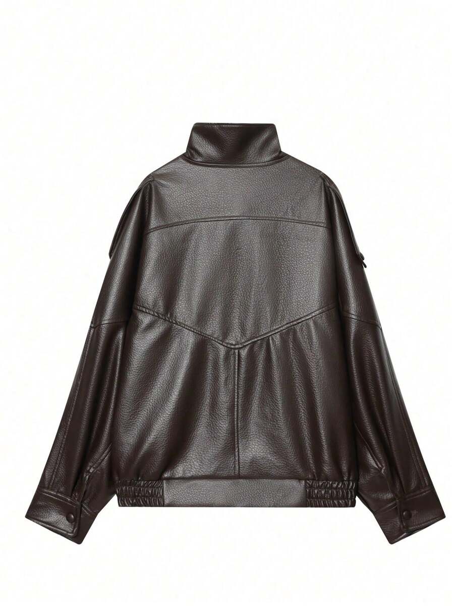 Jaqueta Valentina Leather Noir