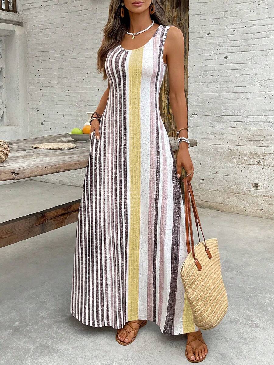 Vestido Helena Listrado Resort