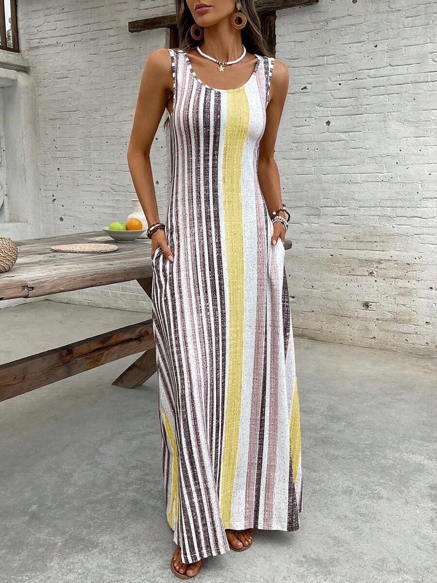 Vestido Helena Listrado Resort