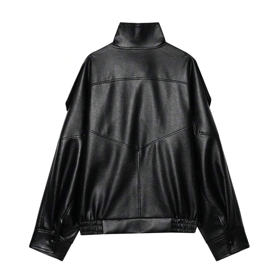 Jaqueta Camelia Leather Oversized