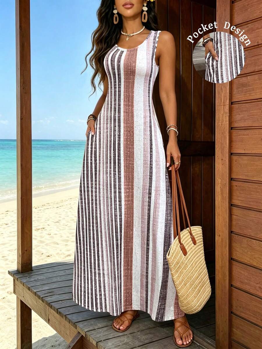 Vestido Helena Listrado Resort