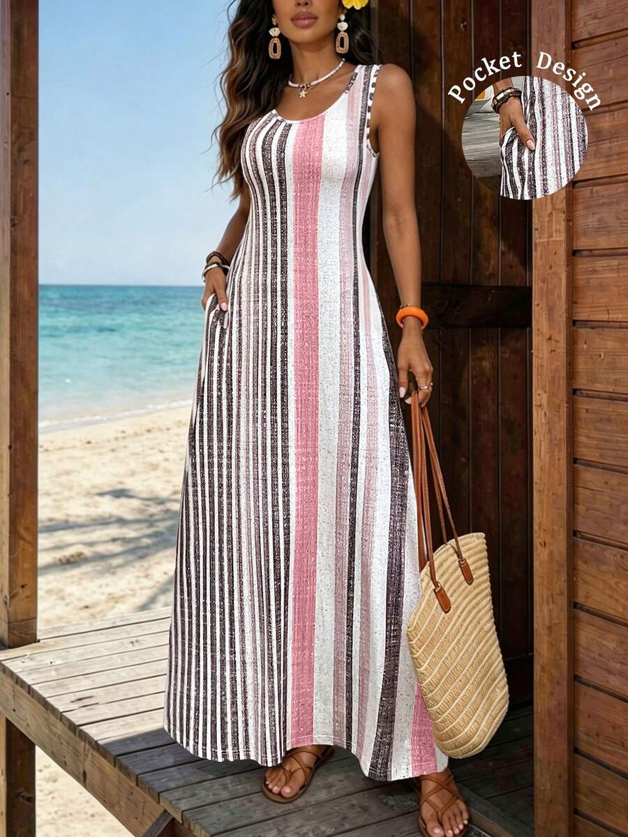 Vestido Helena Listrado Resort